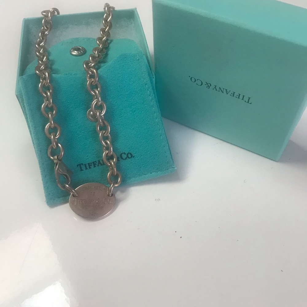 Please Return to Tiffany & Co oval chocker